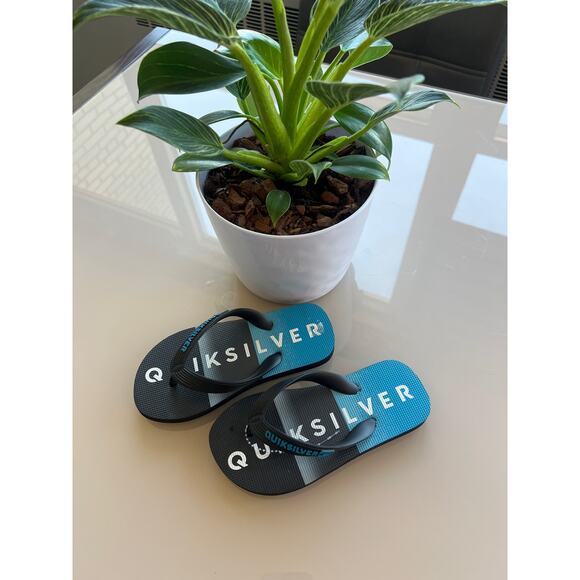 Quicksilver kids Flip Flops size 11/12 - Picture 3 of 7